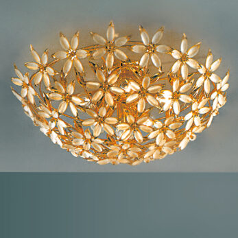 6-light ceiling Murano glass - Sweet Flower - 503/PL6 - Arredo Luce