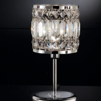 1-light table lamp - chrome and crystal - 1055/L1 - Contemporary - Arredo Luce
