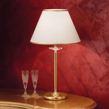 1-light table lamp with lampshade -724/L - Fashion Crystal - Arredoluce