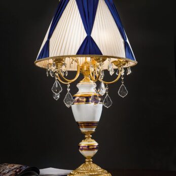 lampadario applique lampada porcelana artistica fusione swarovski murano arredo luce lucilla made italy lamp 805 lt5