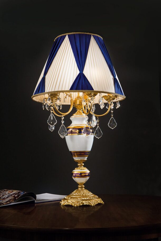 lampadario applique lampada porcelana artistica fusione swarovski murano arredo luce lucilla made italy lamp 805 lt5