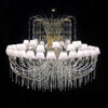 lampadario applique lume royal crystal cristallo oro cromo arredo luce lucilla italy lamp 404 48p