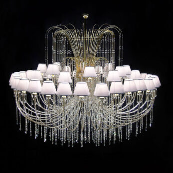 lampadario applique lume royal crystal cristallo oro cromo arredo luce lucilla italy lamp 404 48p