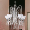 lampadario applique lume royal crystal cristallo oro cromo arredo luce lucilla italy lamp 404 5 1