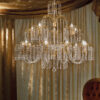lampadario applique lume royal crystal cristallo oro cromo arredo luce lucilla italy lamp 406 10 5