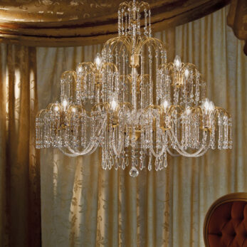 lampadario applique lume royal crystal cristallo oro cromo arredo luce lucilla italy lamp 406 10 5