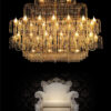 lampadario applique lume royal crystal cristallo oro cromo arredo luce lucilla italy lamp 406 34sq