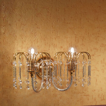 lampadario applique lume royal crystal cristallo oro cromo arredo luce lucilla italy lamp 406 a2