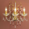 lampadario applique lume royal crystal cristallo oro cromo arredo luce lucilla italy lamp 413 a3