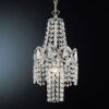 lampadario applique lume royal crystal cristallo oro cromo arredo luce lucilla italy lamp 415 s