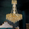 lampadario applique lume royal crystal cristallo oro cromo arredo luce lucilla italy lamp 416 8