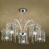 lampadario applique lume royal crystal cristallo oro cromo arredo luce lucilla italy lamp 492 pl5