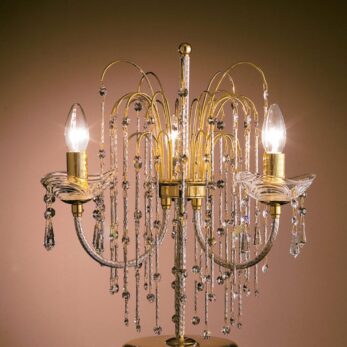 lume royal crystal cristallo finiture oro arredo luce lucilla italy 1