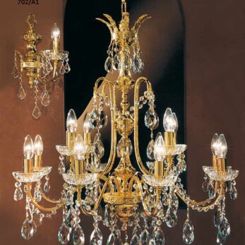 luxury illuminazione cristallo crystal lucilla made italy lampadario applique lampada702 12 3