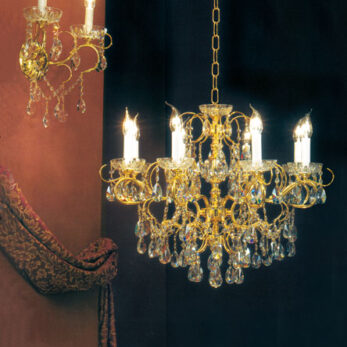 luxury illuminazione cristallo crystal lucilla made italy lampadario applique lampada737 a2  737 8 2