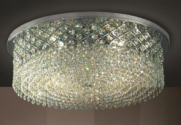 luxury illuminazione cristallo crystal lucilla made italy lampadario applique lampada 534 pl50 cromo