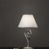 miluna lampada classica paralume cromo arredo luce made italy lucilla