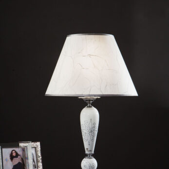 miluna lampada paralume porcellana classica cromo arredo luce made italy lucilla 1