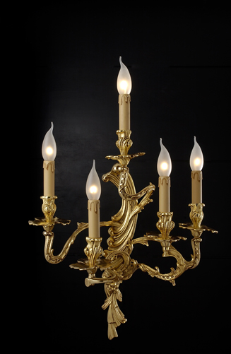 gold light and crystal  illuminazione cristallo crystal lucilla made italy lampadario applique lampada 12.482 5