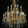 gold light and crystal  illuminazione cristallo crystal lucilla made italy lampadario applique  lampada 12.417.c 24