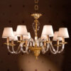 gold light and crystal  illuminazione cristallo crystal lucilla made italy lampadario applique lampada 12.281 8 p