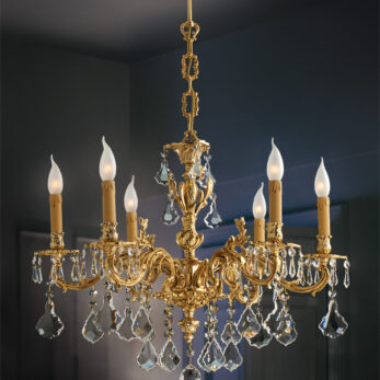 gold light and crystal  illuminazione cristallo crystal lucilla made italy lampadario applique lampada 12.900.c 6