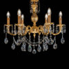 gold light and crystal  illuminazione cristallo crystal lucilla made italy lampadario applique lampada 750 c6
