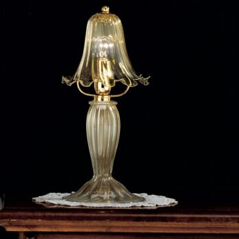 1-light table lamp crystal and gold made of Murano glass - 1013/L - Vetrilamp