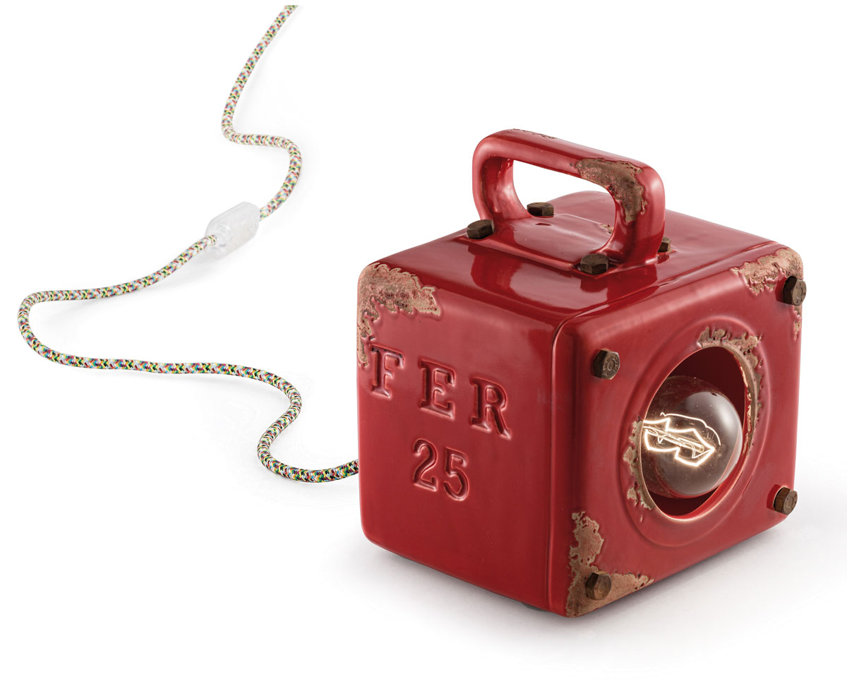 lampada da tavolo serie industrial ferroluce retro   c1650 vir