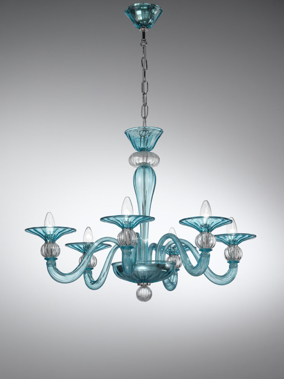 Fantasy, lampada multicolore azzurro - Lampade In Vetro di Murano