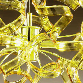 giallo astro metal lux lucilla illuminazione sospensione amber ambra lampadario particolare 3 1 1 2 1 1