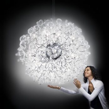 sospensione 18 luci   astro metal lux 206190.01