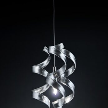 sospensione 1 luce   cromo   foglia argento  astro   metal lux   lucilla 206.501.15