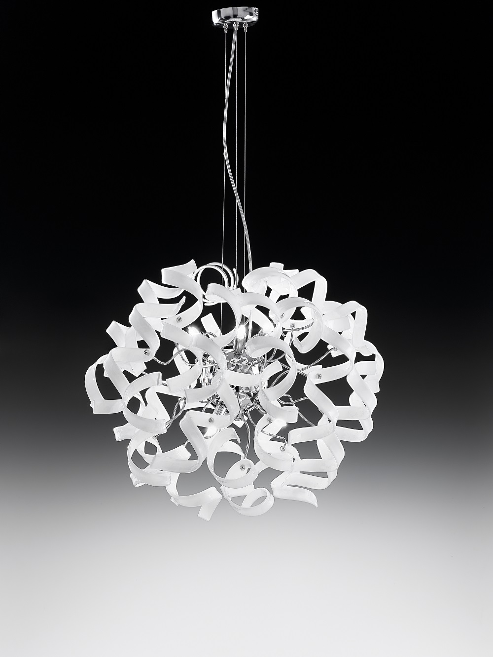 sospensione 6 luci cromo bianco astro metal lux lucilla 206.150.02 1