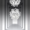 sospensione doppia 12 luci   astro   metal lux   lucilla illuminazione 206.176.02amb