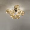 plafoniera 2 luci 255.340.06 amber atom   metal lux per lucilla