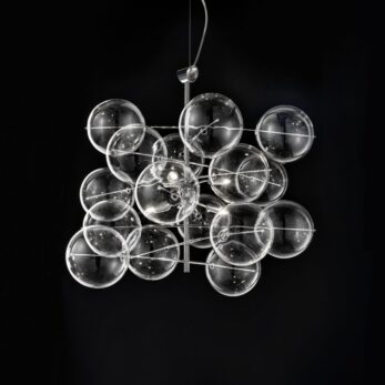 sospensione 6 luci   255.160.01 trasp atom   metal lux   lucilla