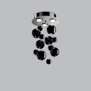 plafoniera 3 luci   bolero   metal lux   lucilla illuminazione online 251.330.03 black