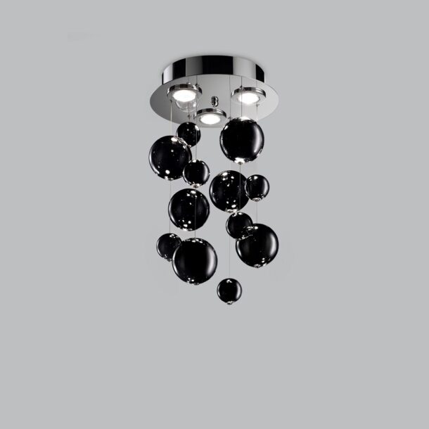 plafoniera 3 luci   bolero   metal lux   lucilla illuminazione online 251.330.03 black