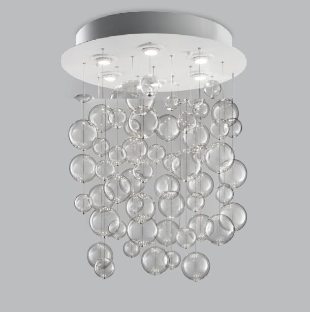 sospensione 12 luci   252.090.01   bolero   metal lux   lucilla