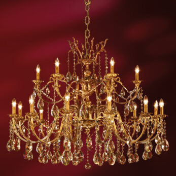 lampadario 18 luci   arredoluce 12.631 18   gold light and crystal collection
