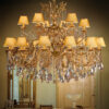 lampadario 18 luci   arredoluce 12.632 18   gold light and crystal collection