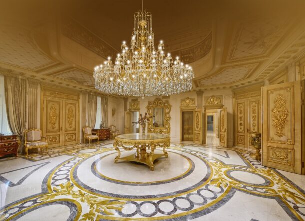 arredoluce   lampadario 80 luci   luxury collection 702 80 ambientata