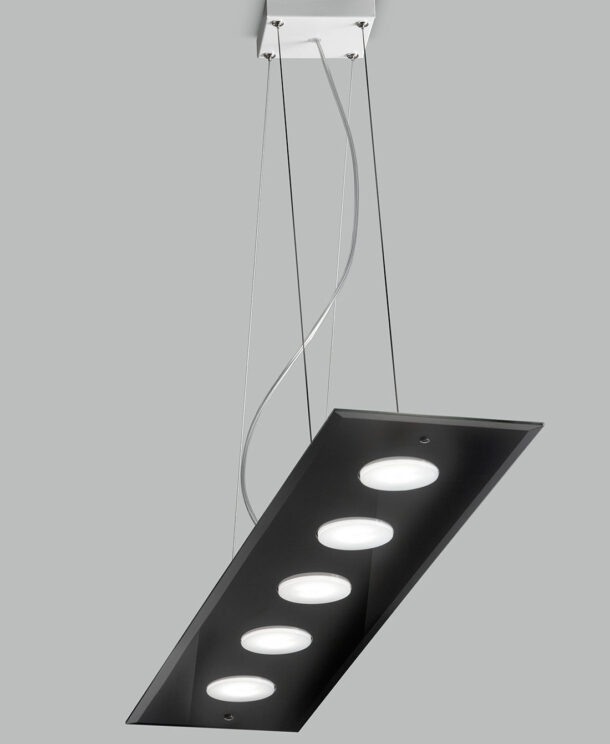 sospensione 5 luci 259.105  dado   metal lux   lucilla