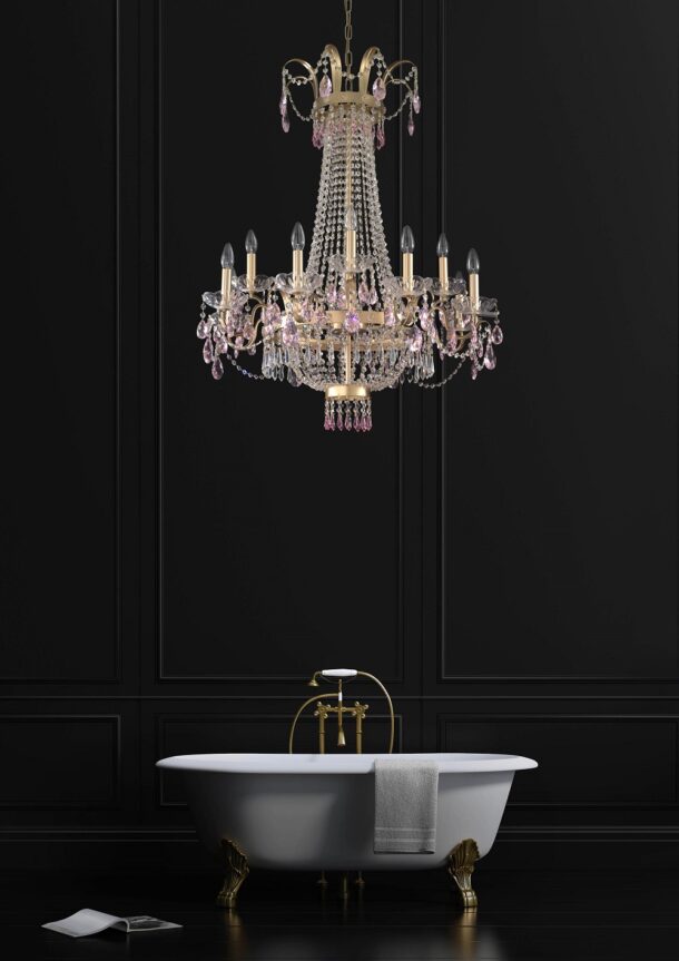 lampadario 12 luci arredoluce 856 12