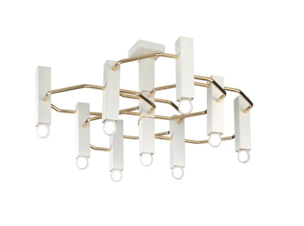 Raster Metal Lux plafoniera 9 luci 265.399.02