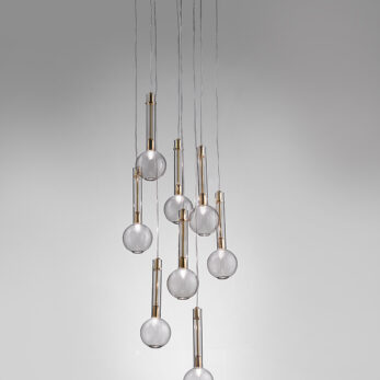 Ampolla 8 luci 2804 8 025 rame Selene