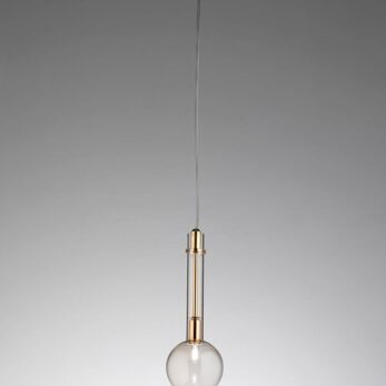 Ampolla sospensione 1 luce Selene 2804 006 oro paglierino