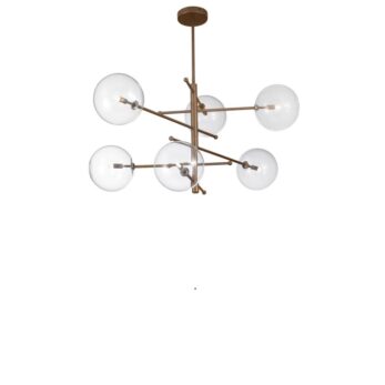 Estro Metal Lux sospensione 6 luci 267.160.04
