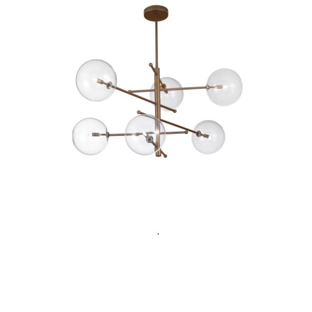 Estro Metal Lux sospensione 6 luci 267.160.04